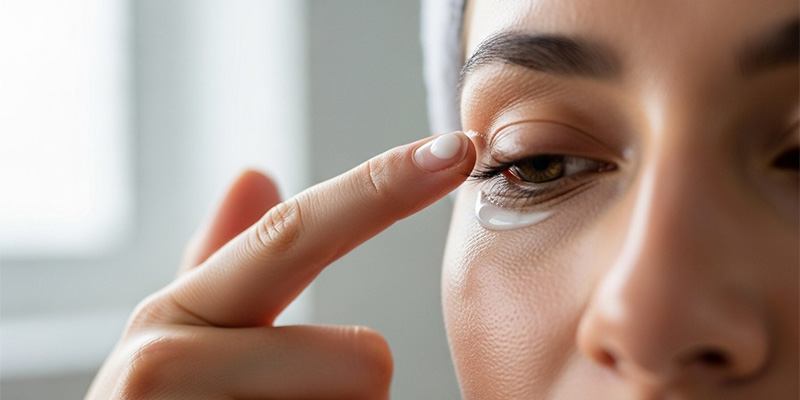 طریقه استفاده کرم دور چشم